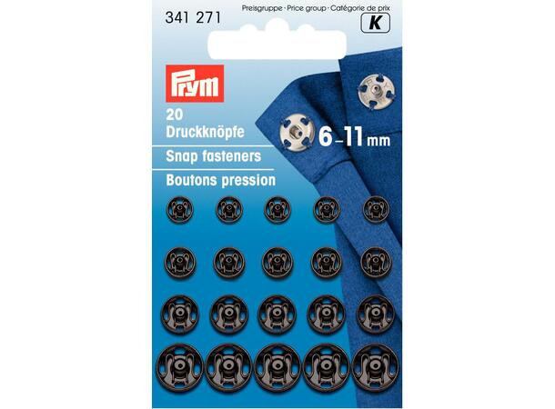 Trykknapper til å sy på